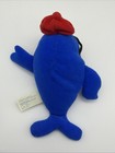 Starkist Charlie Tuna 6  Glasses Blue Red Beret Hat Bean Bag Advertising Plush