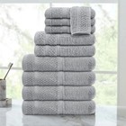 Mainstays 10 Piece Towel Set With Upgraded Softness   Durability  Grey
