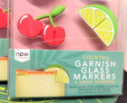 1 Set Of 6 Pieces Fruit Themed Garnish Glass Markers Drink Markers Nip