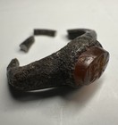 Ancient Roman Intaglio Silver Ring - Intaglio Of A Cup In Carnelian 100-300ad