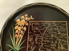 New Mexico State Vintage Black Metal Beer Tray Collectible Souvenir Home Decor