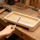 Rosewood Handle Hand Saw With 5 Replaceable Blades  Compact Woodworking Saw