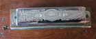 Vtg Pre-war Hohner Super Chromonica Harmonica 260 C 6 Point Star Wood Box