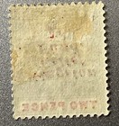 Barbados 1907 Kingston Relief 1d On 2d Inverted Mh N38