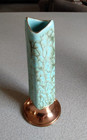 Vintage Mcm Hand Painted Delftware 100  Copper Base W Bomas  Made Tennesee Usa