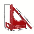 3d Multi Angle Measuring Ruler 45 90 Degree Aluminum Alloy Woodworking