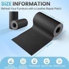 Leather Repair Tape  Self Adhesive Patch Kit 4  X 63   Black