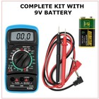 Digital Multimeter Ac Dc Voltmeter Ammeter Ohmmeter Volt Tester Meter With Batts