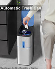 Slim Sensor Bathroom Trash Can Automatic Touchless Stainless Steel Garbage Bin