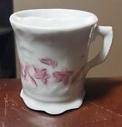 Vintage Victorian Mustache Guard Tea Cup Pink Flowers Ornate 