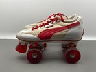 Puma Quad Roller Skates Womens Size 9 5 Red And White Vintage