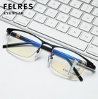 Metal Progressive Multifocus Reading Glasses For Men Anti Blue Light Glasses New