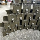 Vintage Lot Of 26 Army Green Metal Industrial Parts Bins Only