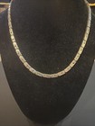 Vintage Mexico Taxco Sterling Silver 950 Modernist Link Heavy Necklace