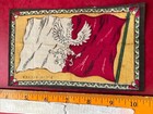 Poland Antique Tobacco Cigar Felt Flag World History 1890s Silks Crest White Red
