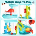 4 -tier Kids Sand And Water Table For Toddlers - Outdoor Water Sand Play Tabl   