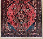 Vintage Antique 4x7 Hamedan Tribal Geometric Hand Knotted Wool Oriental Rug