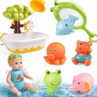 Baby Bath Toys For Kids Ages 1-3  Bathtub Toy With 5 Mold Free Floating   