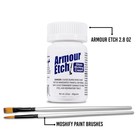 Armour Etch Glass Etching Cream - Starter 2 8oz Size - Bundled With Moshify    