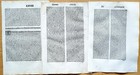 7 Early Printed Post Incunable Leaves  f  - 1487 1550