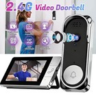 Smart Wireless Security Doorbell Intercom Video Camera Door Bell 4 3inch Monitor