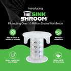 Sinkshroom Sscle988 The Revolutionary Sink Drain Protector Hair Catcher strainer