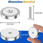 6 Pack Neodymium Cup Magnets 110lb Strong Rare Earth Magnets With Screws Grtard