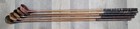 5 Antique Vintage Hickory Wood Shaft Golf Clubs Driver Brassie Spoon Macgregor