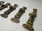 Heavy Brass Hasp latch catch - Vintage antique  Nautical  Lot Of 6 