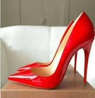 Womens Pumps High Stilettos Heel Pointy Toe Patent Leather Wedding Casual Shoes