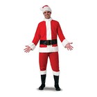 Merry Christmas Santa Claus Costume Suit 5pc Set Adult Cosplay Party Outfit Gift
