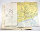Vtg 1968 Galveston Bay To Cedar Lake 887-sc Nautical Chart Map Us Dept  Commerce