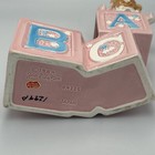 Lefton Nursery Planter Music Box 04325 Baby Bear Alphabet Blocks Vintage 1984 9 