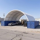 40 x40  22oz Pvc Shipping Container Canopy Storage Shed Roof Shelter Dual Truss