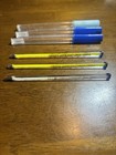 Lot Of 3 Vintage Glass Oral Thermometers In Cases Cypress Astm  Amsino Astm