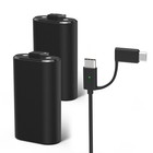 2 X 3600mah Rechargeable Battery Pack For Xbox One Controller usb Charging Cable