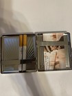 Art Deco Silver Sunbeam 2-clip Cigarette Wallet Case Business Credit Card Holder