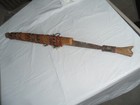 Dayak Mandau  antique Head Hunting Sword   With Decorated Sheath