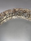 Vtg Gold Filigree Mirrored Vanity Tray Oval Perfume Dresser Hollywood Regency