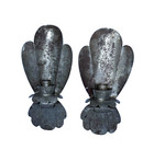Authentic William Spratling  Taxco Pair Of  Shell Tin Sconces Signed Very Rare