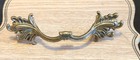 Lot 6 Vtg Drawer Pull Handles Antique Brass French Victorian 3  Center Nos Fancy