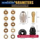15pcs Keyless Drill Chuck Collet Set 1 32    1 8  For Dremel Rotary Tool 4486 Comp