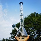 20 Inch Heavy Smoking Glass Bong Hookah Water Pipe Bubbler Shisha   14mm Bowl 