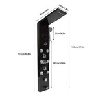 Led Shower Panel Tower Massage System Rain waterfall Jets Faucet Stainless Steel
