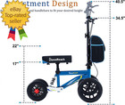 All Terrain Steerable Knee Scooter Crutch Alternative   deluxe Medical Scooter Dou