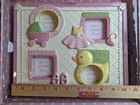 Baby Girl Keepsake Photo Frame Collage First Baby Shower Gift Cute Pink Wall