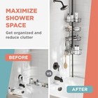 Zenna Home Tension Pole Shower Caddy Corner Organizer  60  - 97    Bronze
