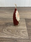 Vintage Hand Painted Santa Christmas Ornament Primitive
