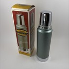 Vintage 1976 Aladdin Stanley 1 Quart Unbreakable Steel Thermos A-944c In Box
