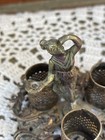 Vintage Hollywood Regency Bronze Ton Stylebuilt 3 Hole Lipstick Holder Victorian